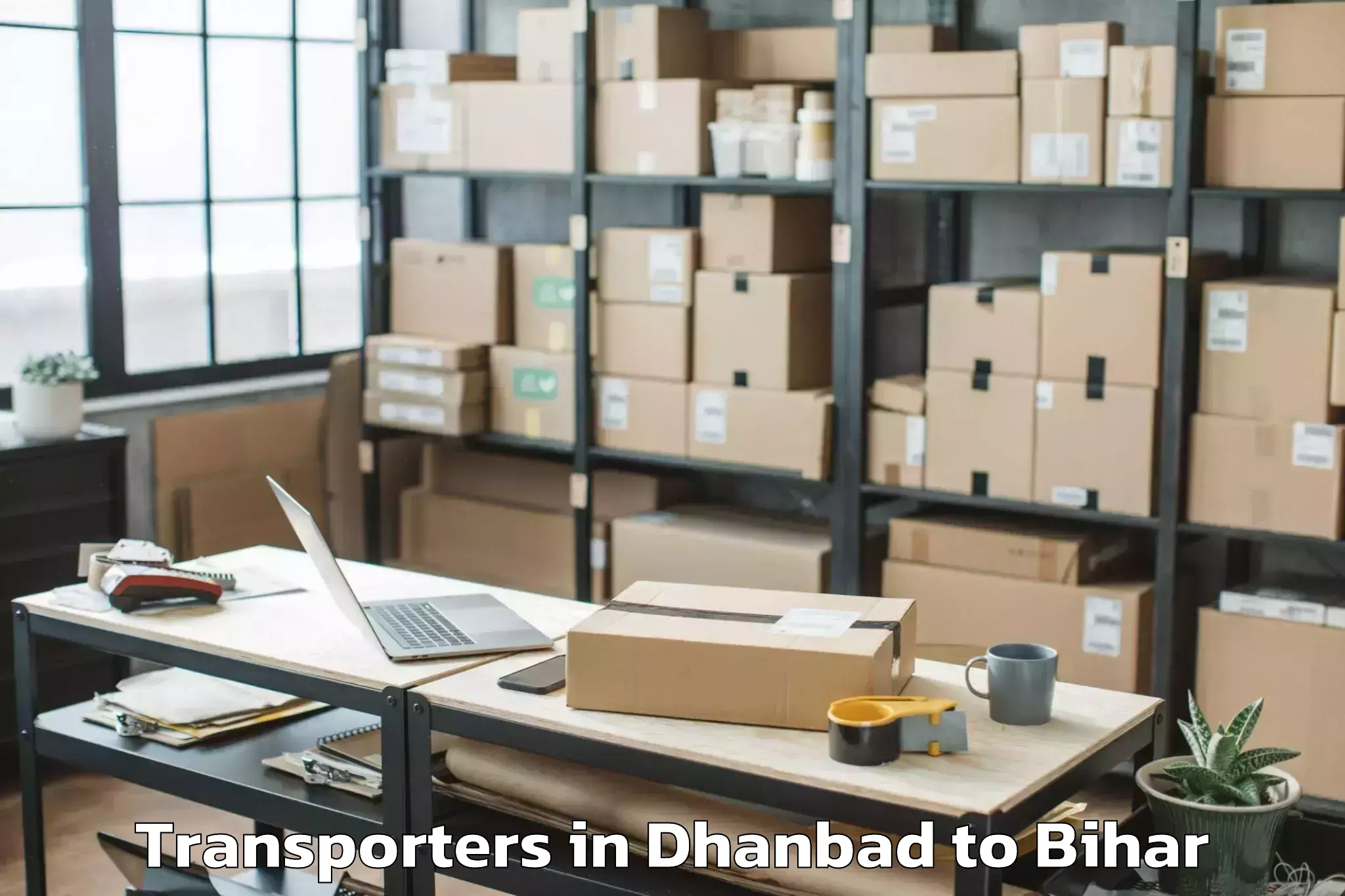 Hassle-Free Dhanbad to Laheriasarai Transporters